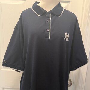 NY Yankees Polo by Antigua, Blue with White trim, XL